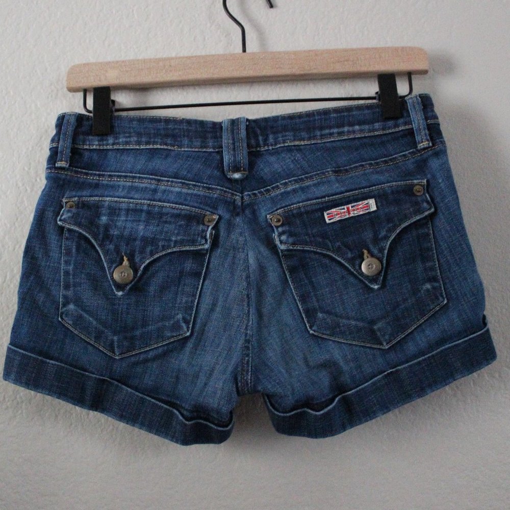 Husdon Cuffed Flap Pocket Jean Short Shorts